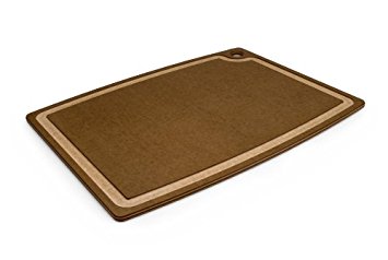 Epicurean Gourmet Series 20-Inch-by-15-Inch Cutting Board with Cascade Effect, Nutmeg with Natural Core