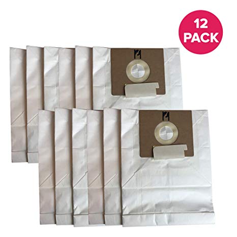 Crucial Vacuum Replacement Vac Bags Part # PK12MC1000 - Compatible with Oreck Quest Canister Vac Bags - Compact, Disposable, Lightweight Paper Bag for Vacs, 9.5" X 7.7" X 1.8 Inches - Bulk (12 Pack)