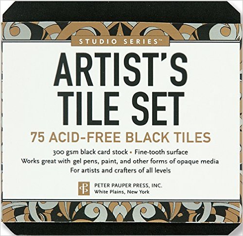 Studio Series Artist's Tiles: Black (75 pack)