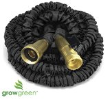 Garden Hose 50 Ft Heavy Duty Expanding Water Coil Best Flexible Expandable Retractable Collapsible Shrinking Hoses Strongest Lightweight Solid Brass Fittings For Grass Dock Warehouse Gardner Plants