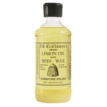 Old Craftsmen's Lemon Oil with Bees Wax Wood Furniture Polish 8oz