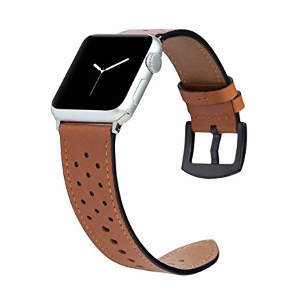 Apple Watch Band Genuine Leather, SUNKONG iWatch Band for Apple Watch Series 1/2/3, apple watch band 38/42mm