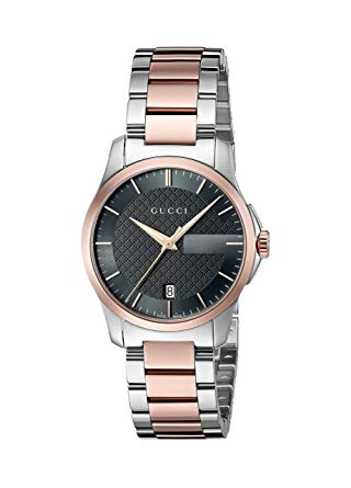 Gucci 'G-Timeless' Quartz Stainless Steel Silver-Toned Women's Watch(Model: YA126527)