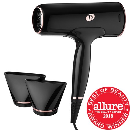 Cura Luxe Professional Ionic Hair Dryer with Auto Pause Sensor (Black & Rose Gold)