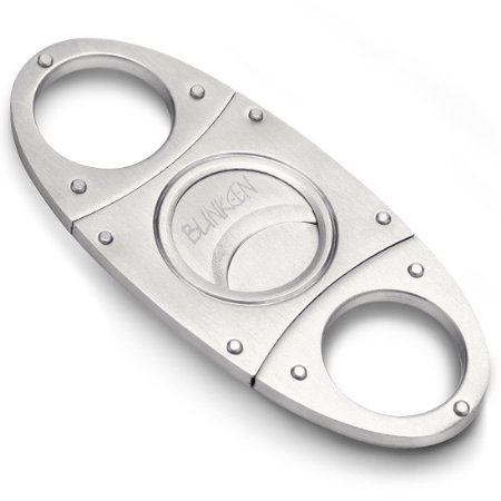 BLINKEEN Cigar Cutter Stainless Steel Double Blade Guillotine Scissors for Most Size of Cigars