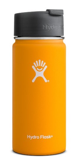 Hydro Flask Vacuum Insulated Stainless Steel Water Bottle, Wide Mouth w/Hydro Flip Cap