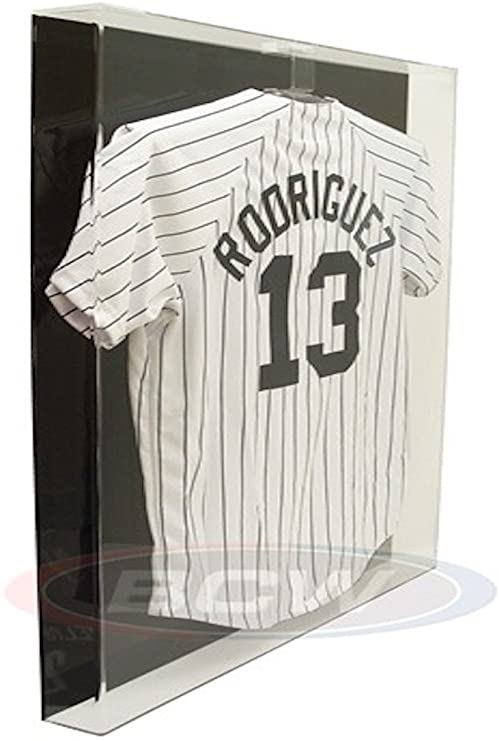 BCW Deluxe Acrylic Large Jersey Display Holder - BLACK BACK - Baseball, Football, or Hockey Jersey - Sports Memoriablia Display Case - Sportscards Collecting Supplies by BCW