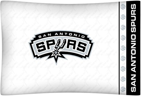 NBA San Antonio Spurs Micro Fiber Pillow Cases, Standard, White