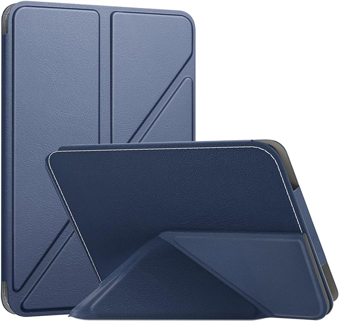 MoKo Case Fits 6" Kindle Paperwhite(10th Gen, 2018 Releases)/All Paperwhite 2012-2017, Auto Wake/Sleep Standing Origami Slim Shell Cover with Auto Wake/Sleep for Amazon Kindle Paperwhite 2018, Indigo