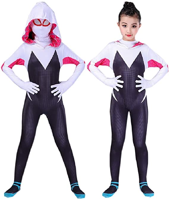 RELILOLI Spiderverse Gwen Kids Costume