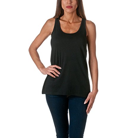 Sofra Women's Loose Fit Tank Top Relaxed Flowy