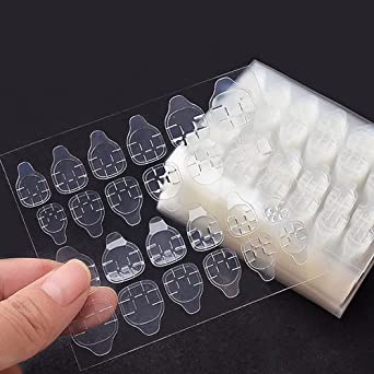 20 Sheets Nail Glue Stickers Double Side for Press on Nails Stickers,Waterproof Breathable False Nail Tips Jelly Adhesive Nail Tabs Glue