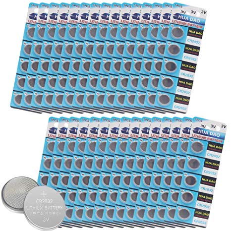 CR2032 Lithium Battery 3 Volt Coin Button Cell 150 PCS