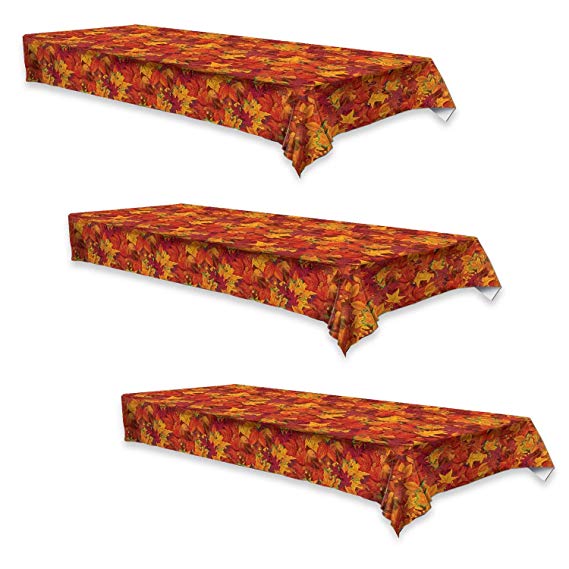 Beistle Fall Leaf Tablecover (3-Pack)