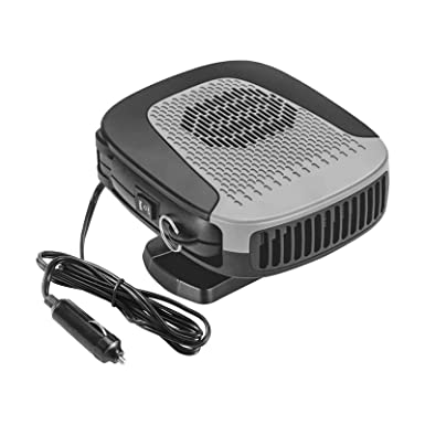 Car Heater 2 in 1 12V 150W Automobile Windscreen Fan with Fast Heating Defrost for Auto Ceramic Heater Fan in Cigarette Lighter Heater