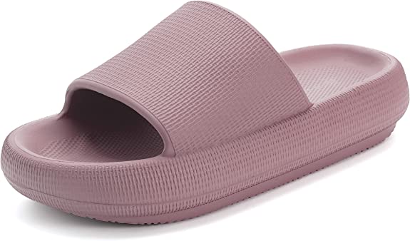 BRONAX Cloud Slides for Women and Men | Shower Slippers Bathroom Sandals | Extremely Comfy | Cushioned Thick Sole