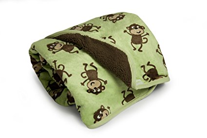 Carter's Velour Sherpa Blanket, Monkey (Discontinued by Manufacturer)