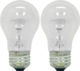 GE Appliance 21188 40-Watt 415-Lumen A15 Light Bulb with Medium Base 2-Pack