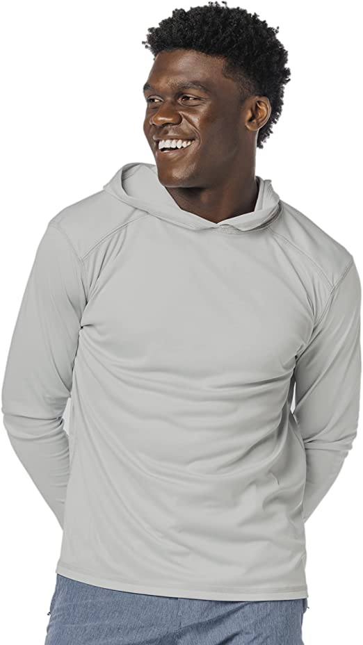 Vapor Apparel Men’s UPF 50  UV Sun Protection Long Sleeve Performance Hoodie for Sports and Outdoor Lifestyle