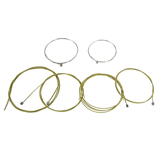 Replacement 6 Pcs A406 Steel Strings Set for Acoustic Guitar