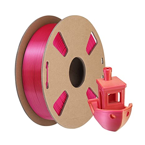 PLA 3D Filament , DB PLA Filament 1.75mm Accuracy  /- 0.03 mm Fit Most FDM Printer，2 Colors in 1 Dual Color Co-Extrusion 3D Filament 1kg Filament (2.2lbs)