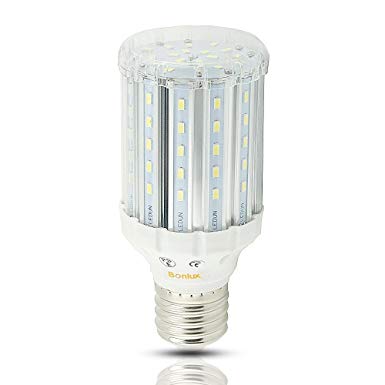 Bonlux 25w LED Corn Light 6000k Daylight 2500 Lumens LED Light Bulb Mogul Screw E40 E39 Base Garden Street Path Lighting Highbay Lowbay LED Retrofit Bulb(25 Watts)