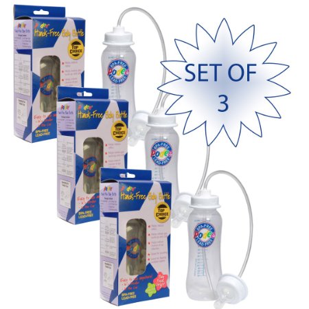 Set of 3 Podee Baby Bottle - Handsfree Feeding System