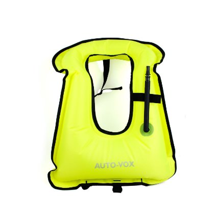 AUTO-VOX Green Diving Vest Snorkeling Vest Water Safety for Adult Man Woman