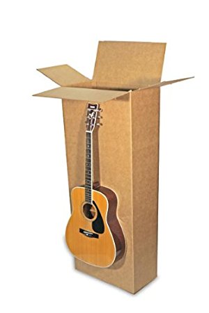 EcoBox 20 x 8 x 50 Inches Shipping/Moving Corrugated Box Carton for Acoustic Guitar (E3035)