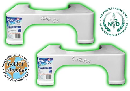 Step and Go 2 Pack 7" Toilet Step (Pack of 2)
