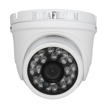 HOSAFE 13MD4P HD IP Camera POE Outdoor 13MP 1280x960P Night Vision ONVIF H264 Motion Detection Email Alert Remote View Via Smart PhoneTabletPC Working With Foscam IP Camera Software Blue Iris iSpy IP Camera DVRWhite
