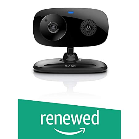 (Renewed) Motorola Focus 66 Wi-Fi HD Audio and Video Home Monitoring Camera (Black)