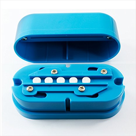 Multiple Pill Cutter Splitter Crusher Blades Small Large Travel Dog Pet Multi Prescription by HJP Products