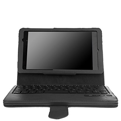 MoKo Google Nexus 7 2013 FHD 2nd Gen Keyboard Case - Wireless Bluetooth Keyboard Cover Case for Google Nexus 2 7.0 Inch 2013 Generation Android 4.3 Tablet, BLACK