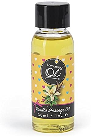 Lovehoney Oh! Vanilla Kissable Massage Oil - 30 ml - Fast Acting - Vegetarian Friendly