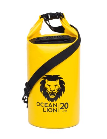 Adventure Lion Premium Waterproof Dry Bags with Shoulder Strap and Grab Handle Roll Top Dry Sack Great For Kayaking Swimming Boating