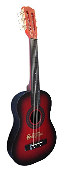 Schoenhut Acoustic Guitar, Red/Black