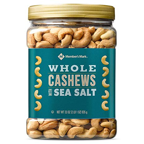 Member's Mark Roasted Whole Cashews With Sea Salt (33 Oz.)