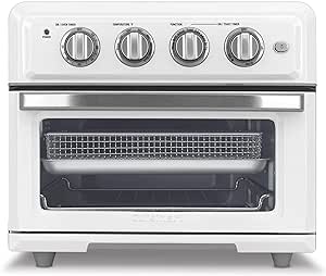 Cuisinart TOA-60W Convection AirFryer Toaster Oven, Premium 1800-Watt Motor with 7-in-1 Functions and Wide Temperature Range, Large Capacity Air Fryer with 60-Minute Timer/Auto-Off, White