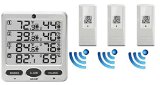Ambient Weather WS-10 Wireless IndoorOutdoor 8-Channel Thermo-Hygrometer with Three Remote Sensors