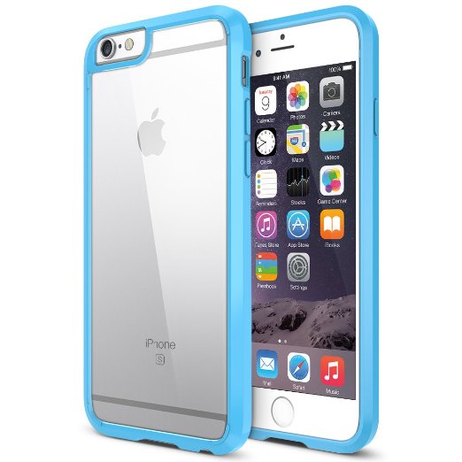 Trianium iPhone 6 Case Clear Cushion Protective Case for Apple iPhone 6 47Scratch Resistant Seamless integrated Shock-Absorbing Bumper Cases Hard Back Panel - Moonstone Blue TMIP6S04CBLU