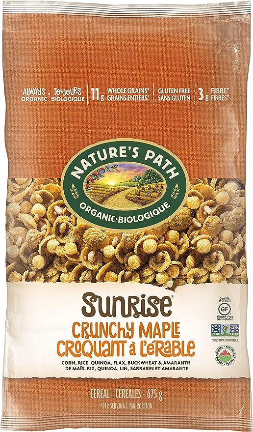 Nature's Path Organic Crunchy Sunrise Maple Cereal 675g EcoPac Bag
