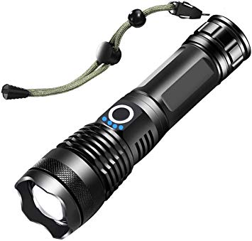 Telescopic Zoom 90000 lumens Most Powerful USB Torch Xhp70 Xhp50 Handheld LED Flashlight