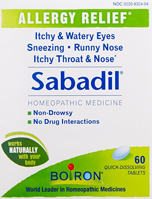 Boiron Sabadil, 60 Tablets, Homeopathic Medicine for Allergies