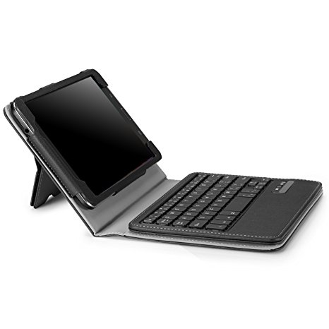 MoKo Samsung Galaxy Tab 4 8.0 Case - Wireless Bluetooth Keyboard Cover Case for Samsung Galaxy Tab 4 8.0 Inch Tablet, BLACK (With Smart Cover Auto Wake / Sleep. WILL NOT Fit Samsung Galaxy Tab 3 8.0)