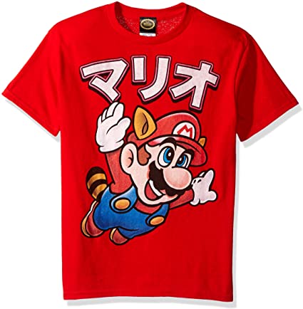 Nintendo Boys' Super Mario Tanooki Mario Away Graphic T-shirt