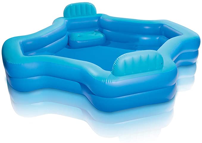 Intex Inflatable 2-Seat Swim Center Family Lounge Pool