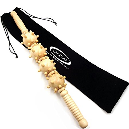 Original Fascia and Cellulite Blaster Massage Roller- Deep Tissue Pressure Stick- Trigger Point Myofascial Release Balls - Fast Relief Muscle from Sore&Massage Fat for CARELAX(18")