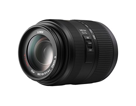 PANASONIC LUMIX G Vario Lens, 45-200mm, F4.0-5.6 ASPH., Mirrorless Micro Four Thirds, MEGA Optical I.S., H-FS045200 (USA BLACK)