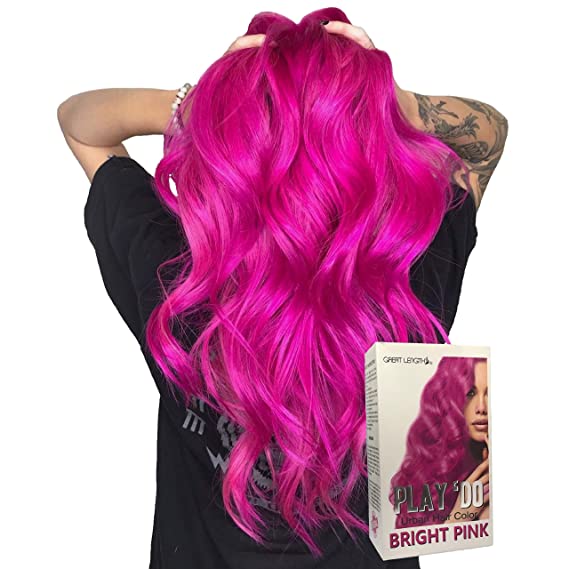 Play 'Do Urban Hair Color Bright Pink 180 ml, Hair color cream, Permanent hair color, Hair dye, Highlights